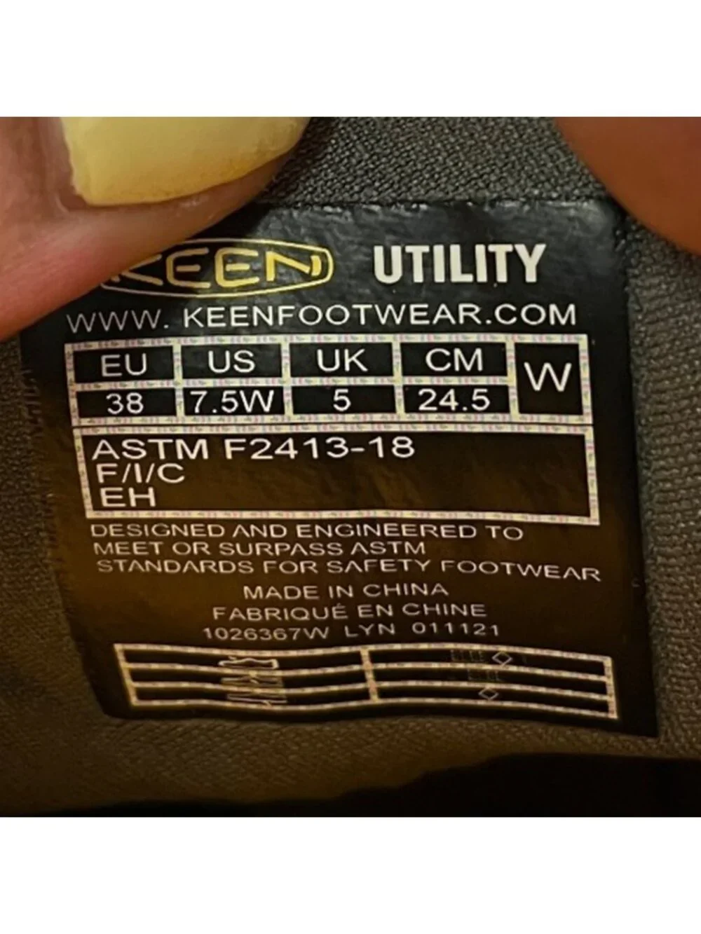 Keen Utility Vista Energy Shift Womens Size 7.5D Gray Composite Toe Safety Shoes